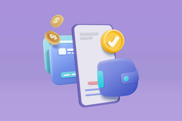 istock 3D vector money holding wallet with financial security, dollar coin on isolated background, online payment and money saving concept. 3d holding wallet secure render for business, finance, investment 1450443501