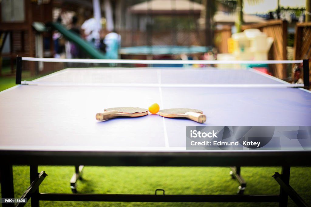 Table Tennis Table Tennis Sport concept shot Championship Stock Photo