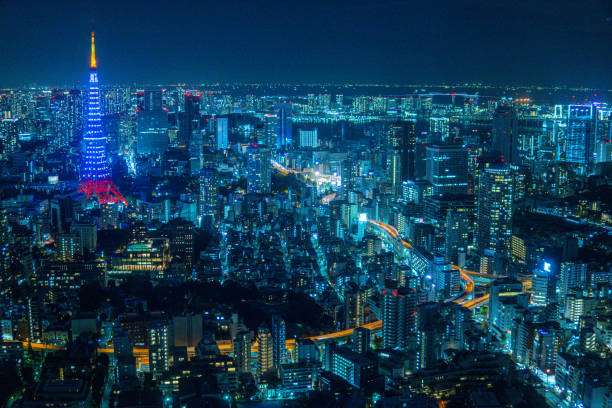 istock Tokyo tower on a beautiful night 1450451887
