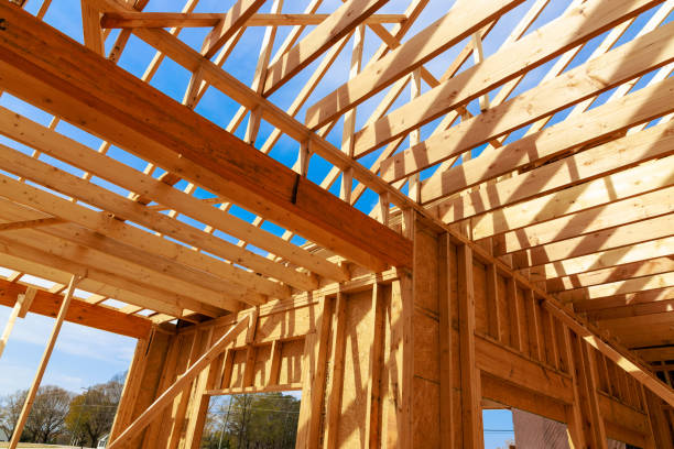 istock Framing job for new residential construction project. 1450453514