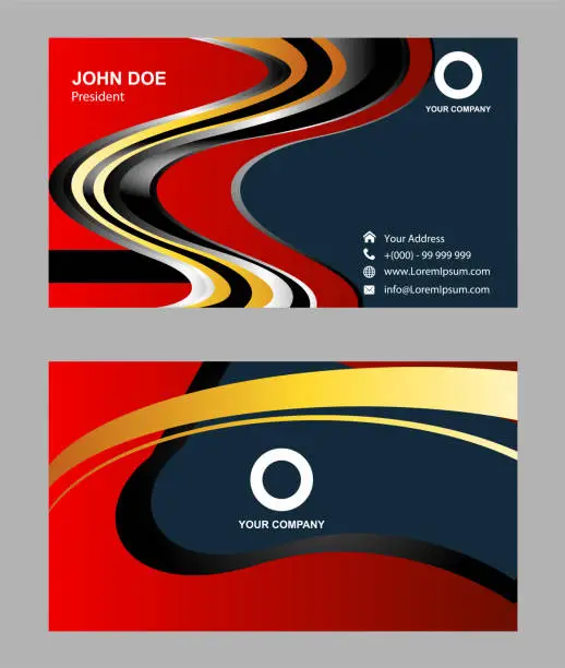 Vector illustration of Elegant business card design