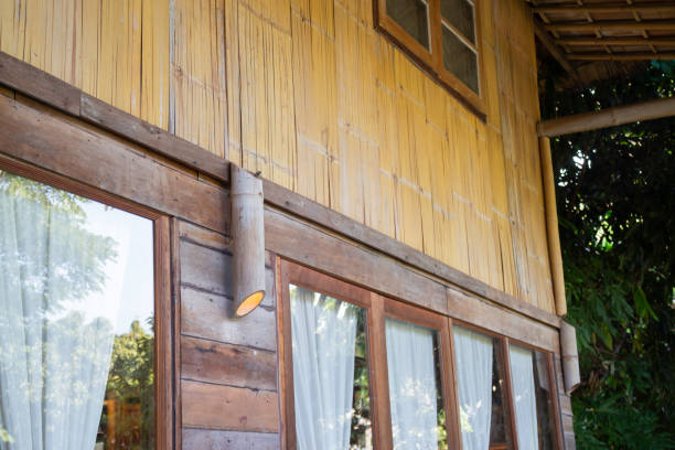 istock Thai traditional house wooden wall 1450460589