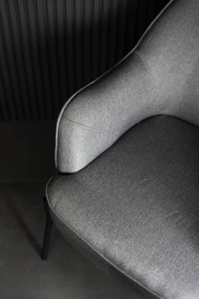 comfortable grey office chair at modern apartment