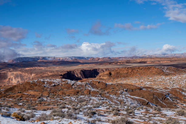 istock Horseshoe Bend in the winter 1450489201
