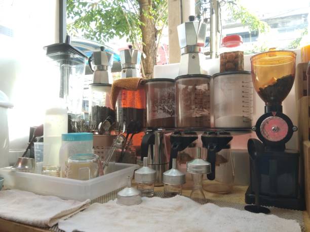 istock equipment for selling fresh coffee 1450494231