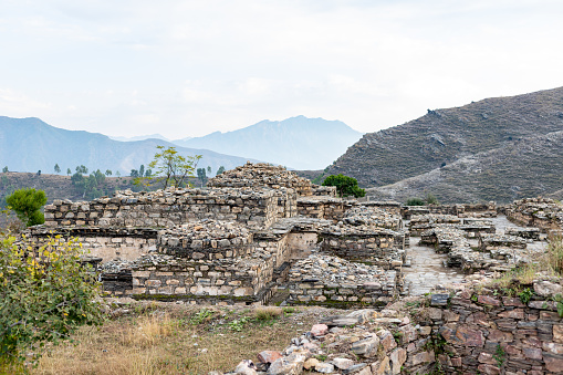 The Nemogram Buddhist site is situated about 45 km west of Saidu Sharif and about 22 km from Birkot,on the right bank of Swat river in sub valley of Shamozai