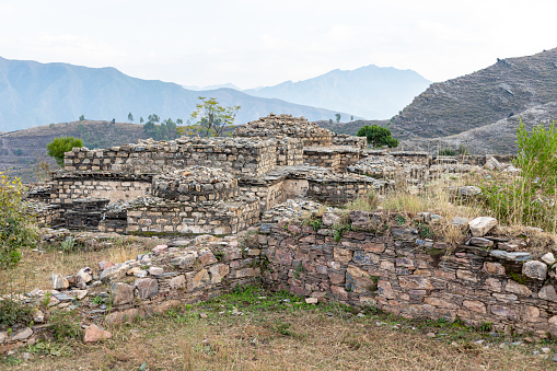 This nemogram archaeology site was discovered in 1966 in the Swat and excavated in 1967-68