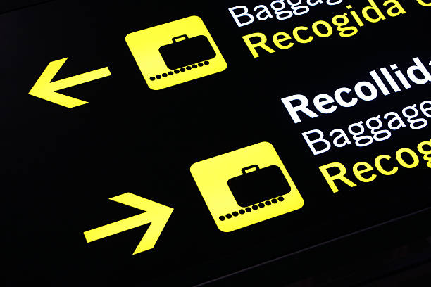 istock Airport Baggage sign 145051612