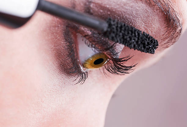 istock beautiful hazel eye and mascara, volume brush 145051620