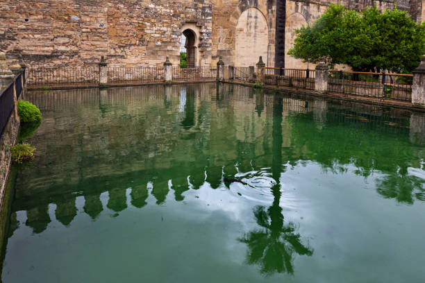 Pond in Alcázar de los Reyes Cristianos. Cordoba. Spain.