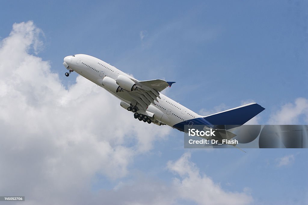 Airbus A380 - Foto de stock de Avión libre de derechos