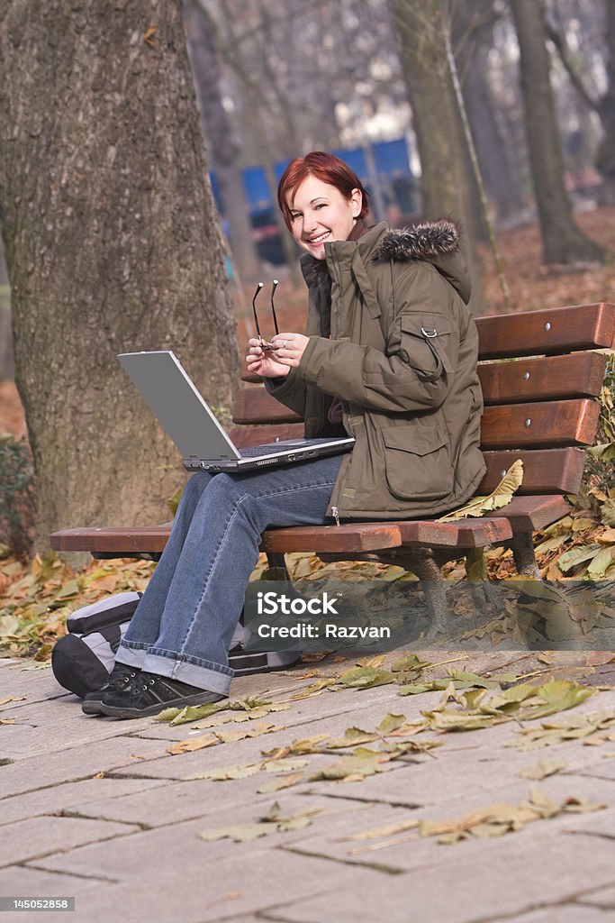 Sorridente Menina ruiva - Royalty-free 20-29 Anos Foto de stock