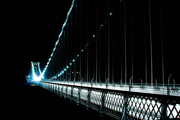 러싱 구름다리 - bristol england bridge clifton suspension bridge suspension bridge 뉴스 사진 이미지