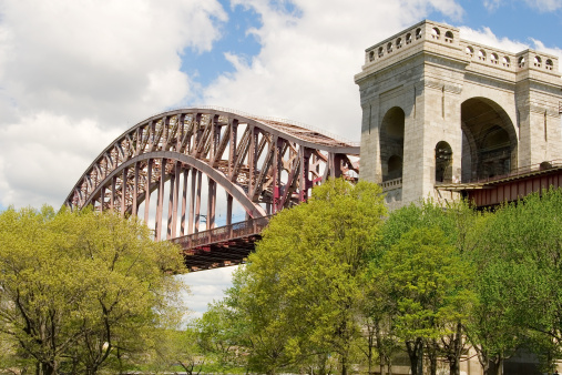 Hell gate bridge in New York City