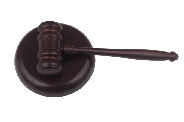 istock Judge gavel isolated on white 1450531062