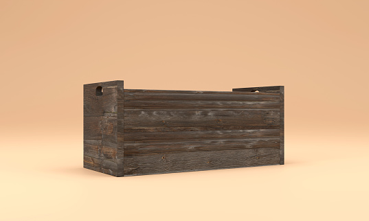 wooden box container