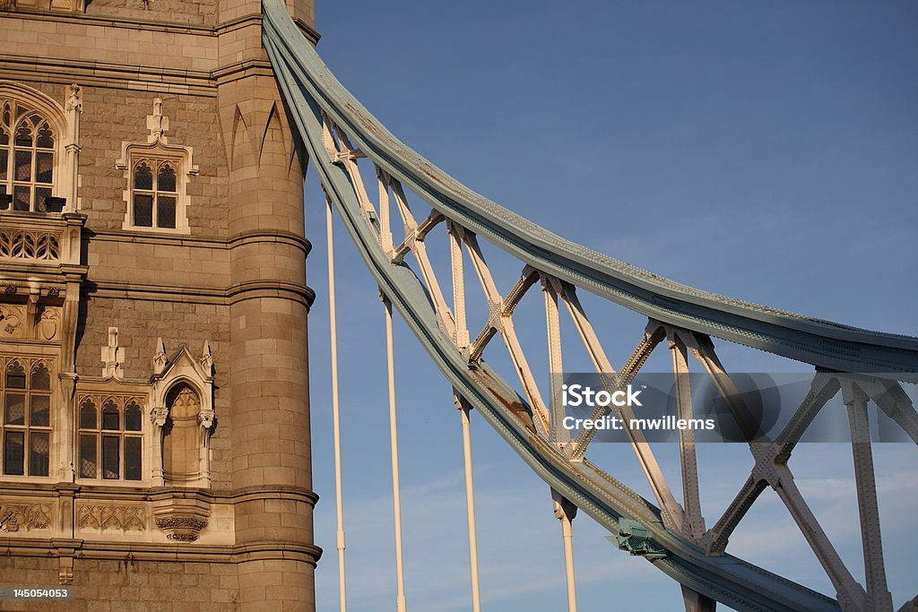 Tower Bridge em sunny tarde (detalhe - Royalty-free Ao Ar Livre Foto de stock