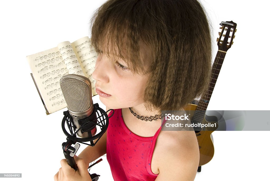 Girl cantamos - Foto de stock de Adulto libre de derechos