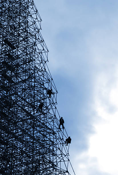 construction workers stock photo