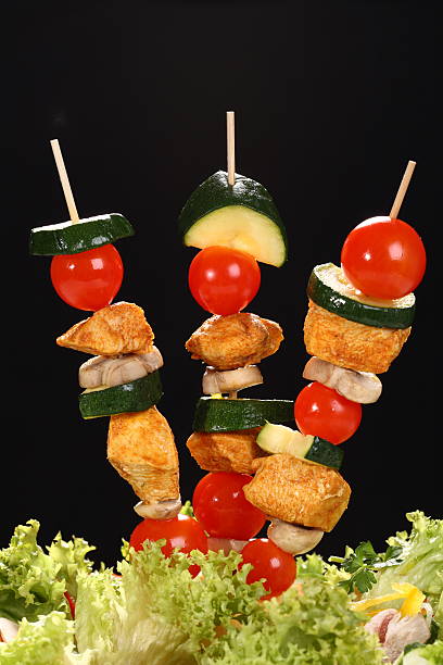 istock Grilled meat and vegetables 145055463