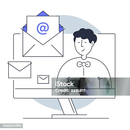 istock E-Mail Marketing Illustration. 1450554995