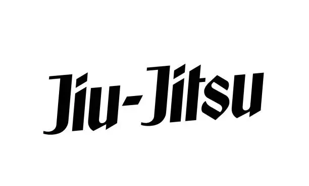 Vector illustration of Jiu-jitsu logo. Vector illustration