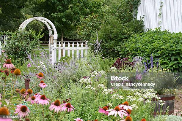 Garden Stock Photo - Download Image Now - Arch - Architectural Feature, Yard - Grounds, Flower