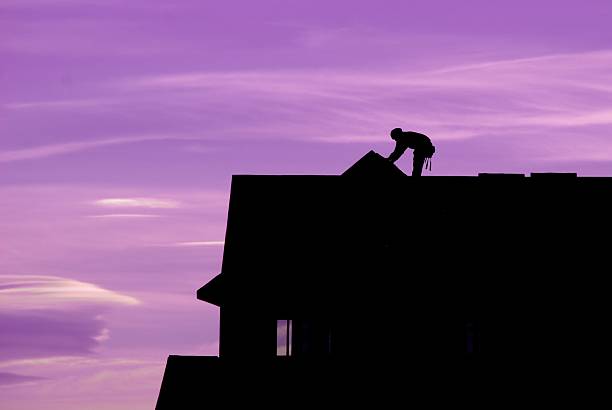 istock Silhouette of Roofer 145055669