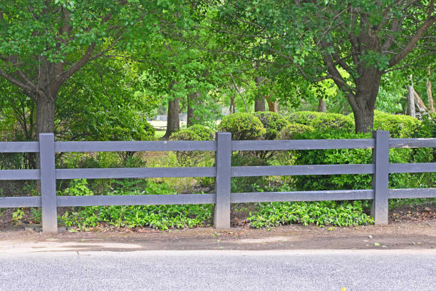 istock Post and rail fence 1450557088