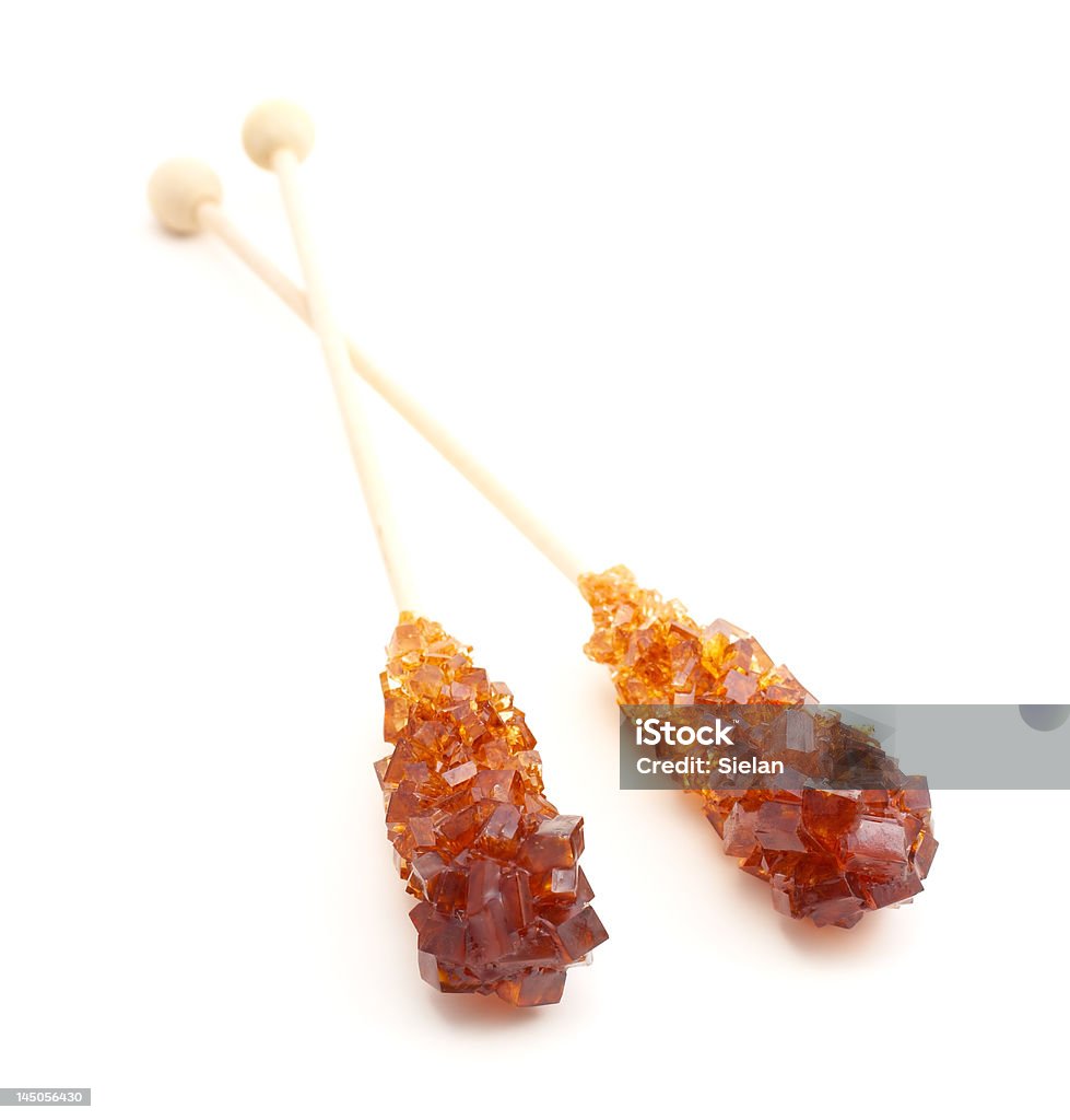 two brown sugar sticks two sticks with brown sugar cristals Brown Stock Photo