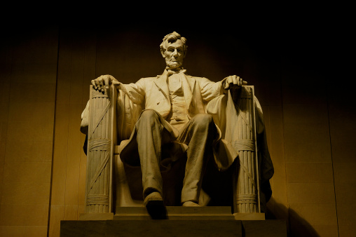 The Lincoln Memorial in Washington DC.                        