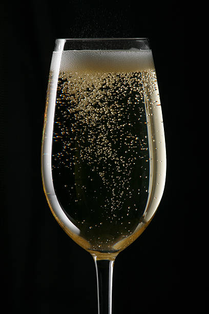 シャンパン - champagne celebration glass black ストックフォトと画像