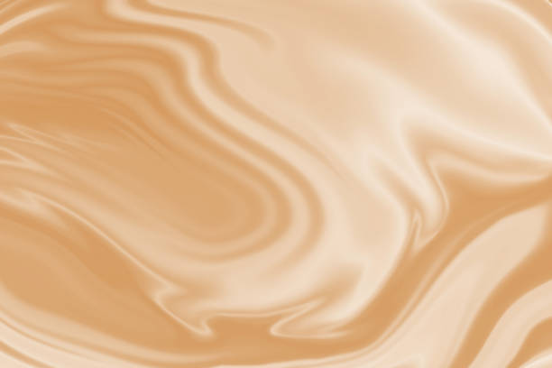 ilustraciones, imágenes clip art, dibujos animados e iconos de stock de cafe latte o ilustración de ondulación marrón de tela lisa - coffee latté milk cappuccino