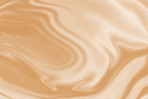 Cafe latte or smooth cloth brown appetizing ripples illustration