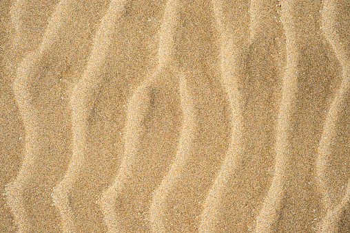 Waves of sand shaped by the wind