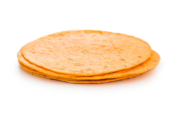 istock Mexican Corn Tortillas isolated on white background. 1450575543