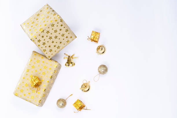 istock golden christmas decorations 1450577381