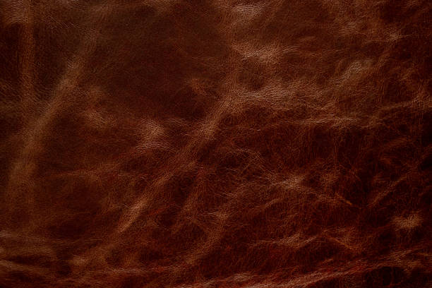 istock dark brown genuine leather as a closeup background, 1450580734