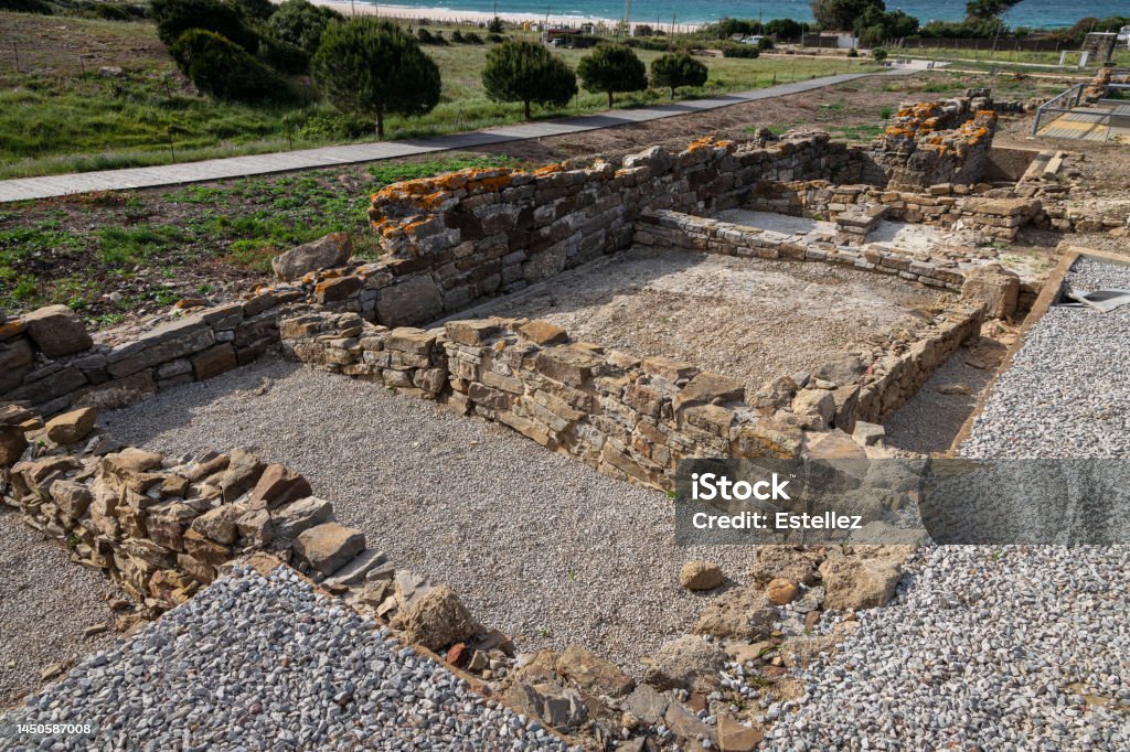 Baelo Claudia Roman ruins of Baelo Claudia, located near Tarifa. Andalucia. Spain. Archaeology Stock Photo