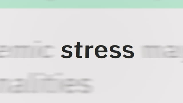 Stress in the article and text