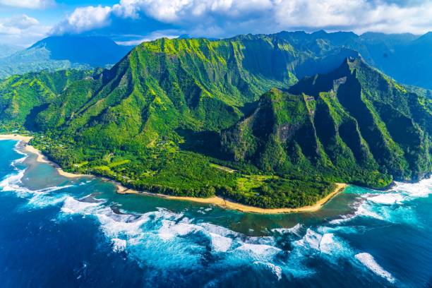 istock Aerial view of an island 1450592654