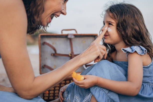 istock Family picnic on the beach 1450626677