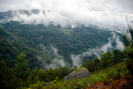 Beautiful landscape from Peneda-Gerês National Park  in northern Portugal