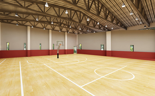 A indoor sport hall empty light high space