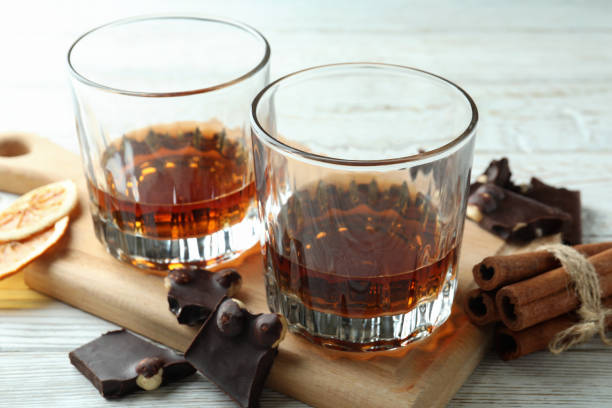 istock Concept of hard alcoholic drinks with cognac 1450636071