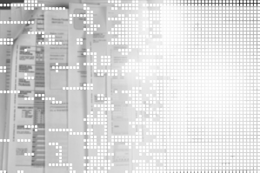 Paper To Computer Document Digitization Concept Transition From Paper To Computer Stock ...