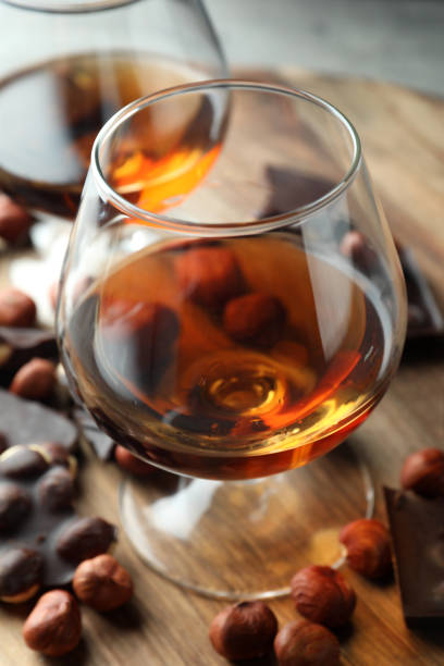 istock Concept of hard alcoholic drinks with cognac 1450637796