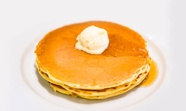 istock Pancakes with plenty of syrup 1450640552