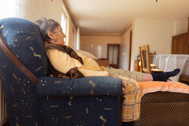 istock A senior female patient relaxing at home 1450645130
