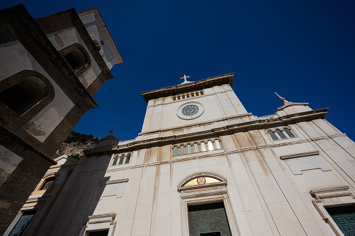 Church of Santa Maria Assunta at Positano town , Amalfi coast, Italy.